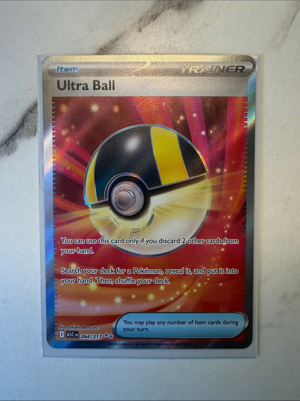 Pokemon Ultra Ball Full Art Card - Ascended Heroes